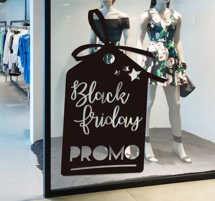 Sticker Texte Personnalisé black friday promo - TenStickers