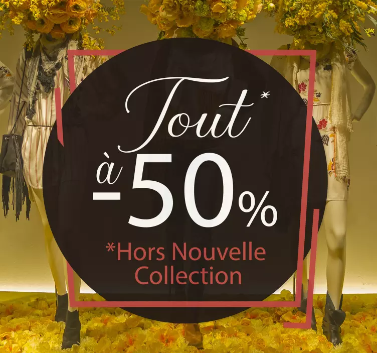 Vitrophanie black friday promotion - TenStickers