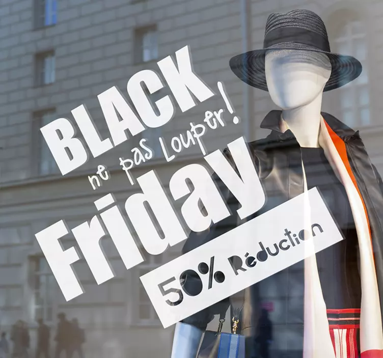 Sticker Texte Personnalisé offres black friday - TenStickers