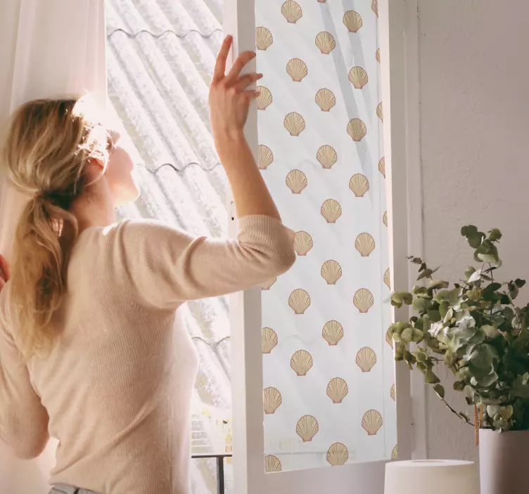 Vitrophanie Coquillage simétrique - TenStickers