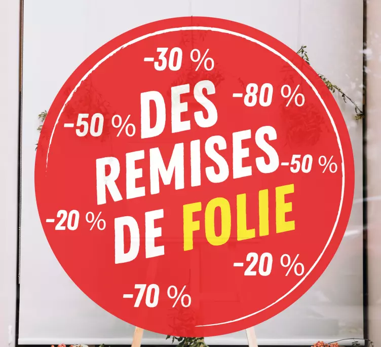 Vitrophanie Retour à l'école pour les ventes - TenStickers