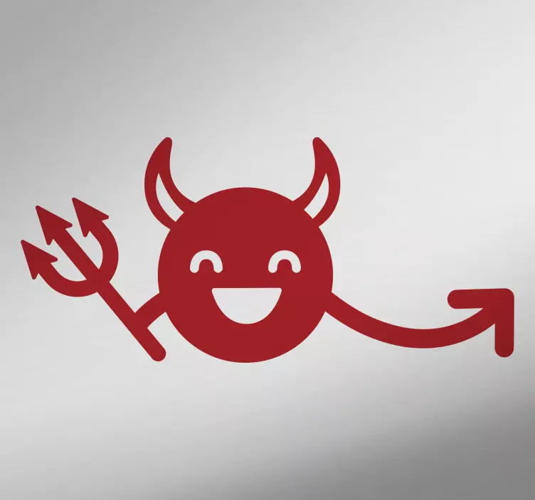 Voiture adhésive diable - TenStickers