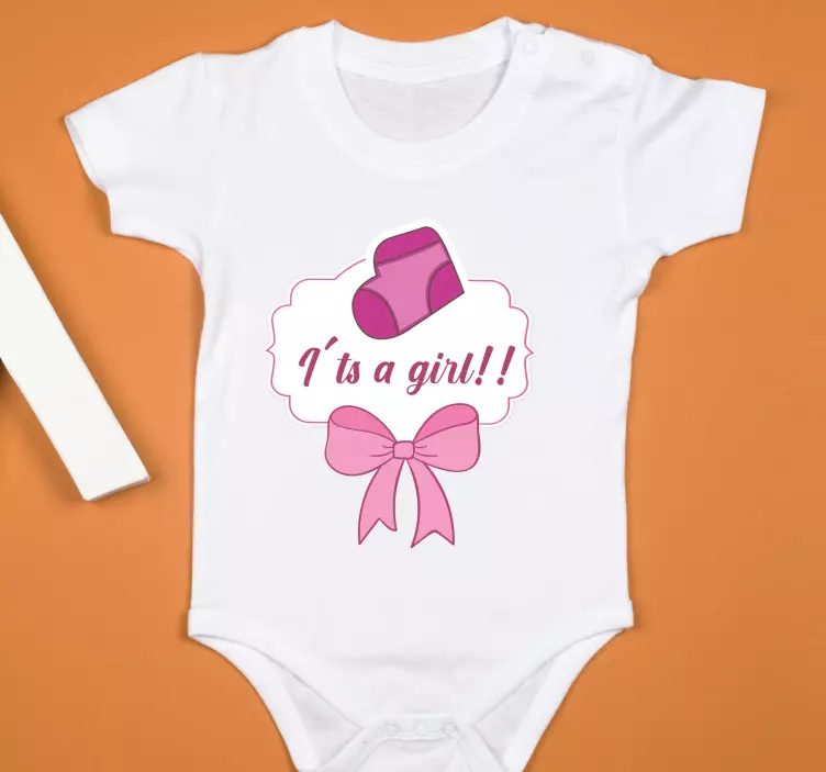 T-shirt bébé annonce du genre - TenStickers