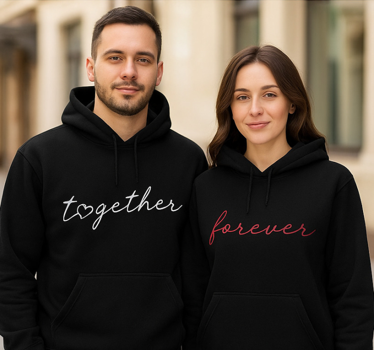 Sweats couple ensemble pour toujours - TenStickers
