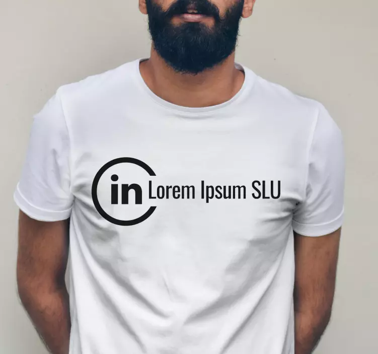 T-shirt compte linkedin personnalisé - TenStickers