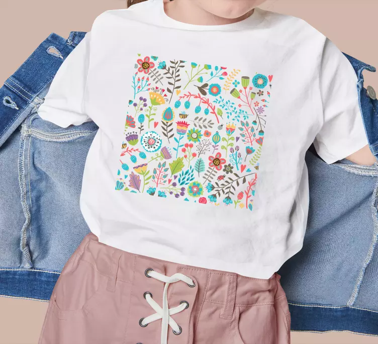 T-shirt enfant motif floral délice - TenStickers