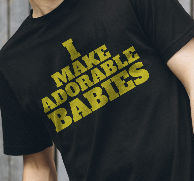 T-shirt fête des mères je fais des bébés adorables - TenStickers