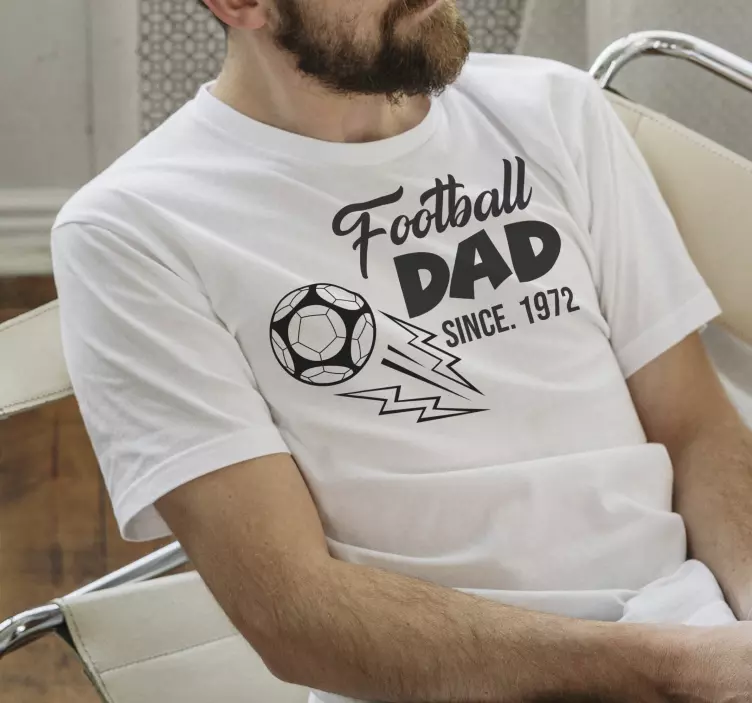 Tee shirt fete des peres Papa footballeur - TenStickers