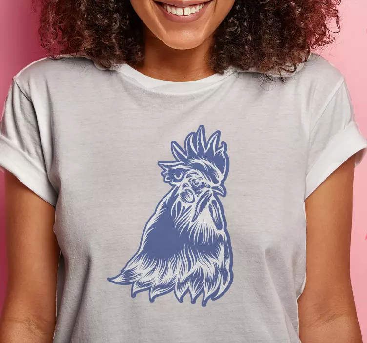 T-shirt imprimé coq élégant - TenStickers