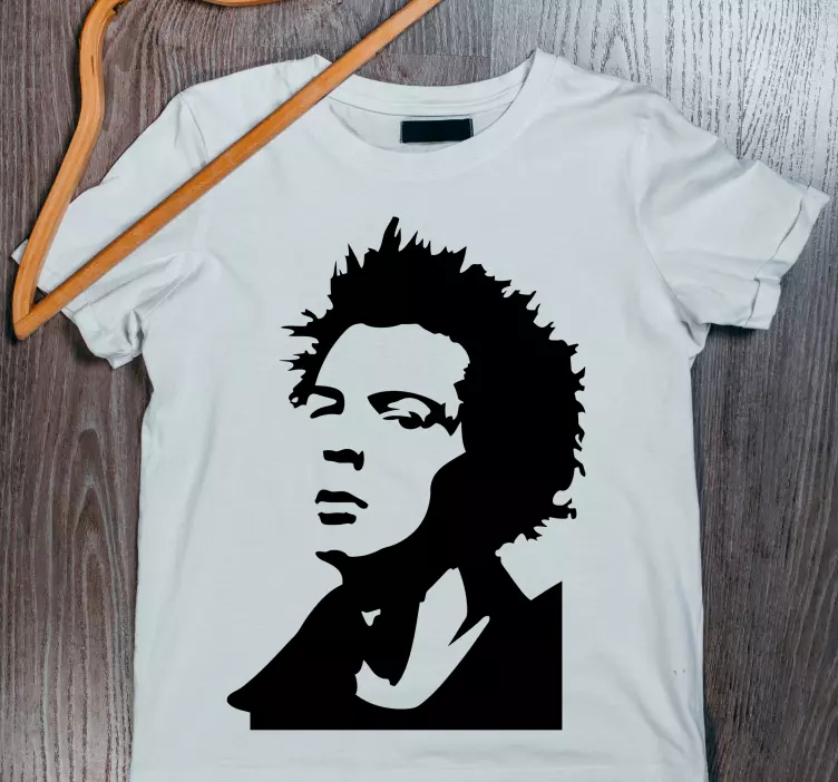 T-shirt sid vicious silhouette iconique personnalisé - TenStickers