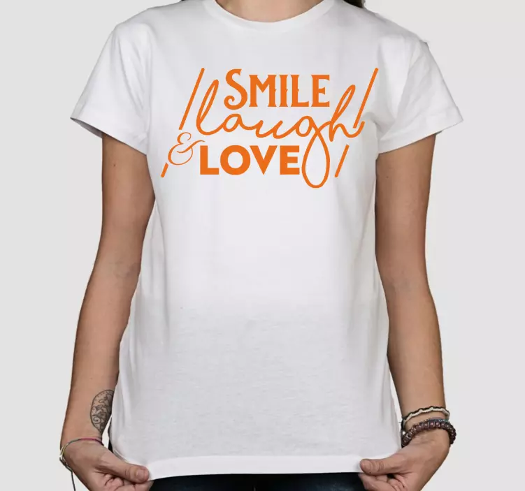 T-shirt sourire rire amour - TenStickers