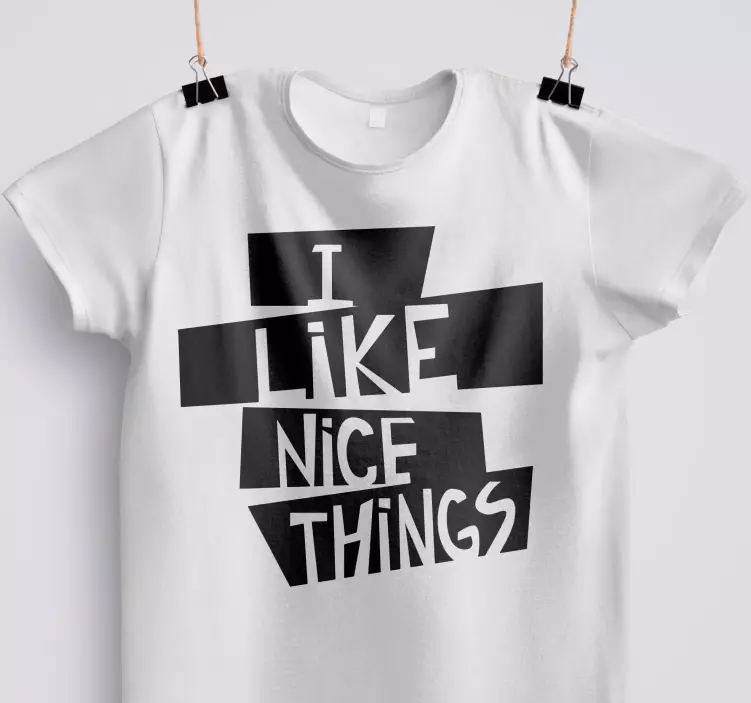 T-shirt j'aime les belles choses - TenStickers