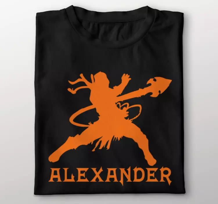 T-shirt guerrier avec nom - TenStickers