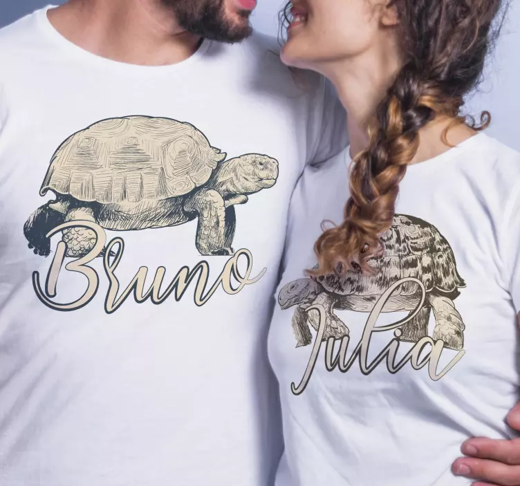 T-shirts tortues avec prénoms - TenStickers