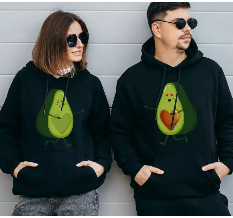 T-shirt couple avocats - TenStickers
