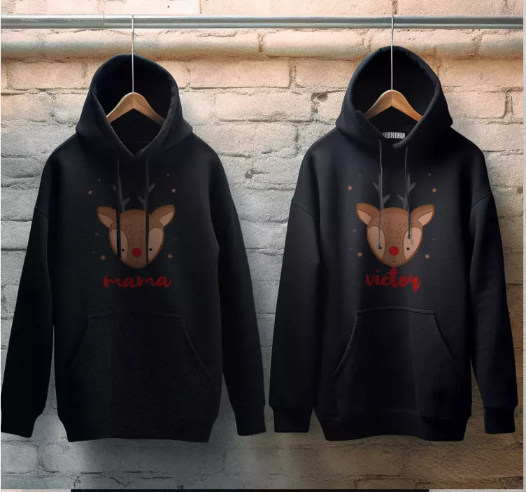 T-shirt noël personnalisable Renne de Noël - TenStickers