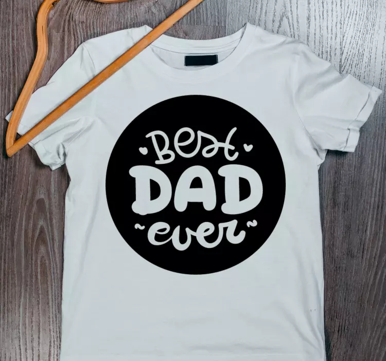 Tee shirt pere fils Meilleur papa jamais dans la bulle - TenStickers