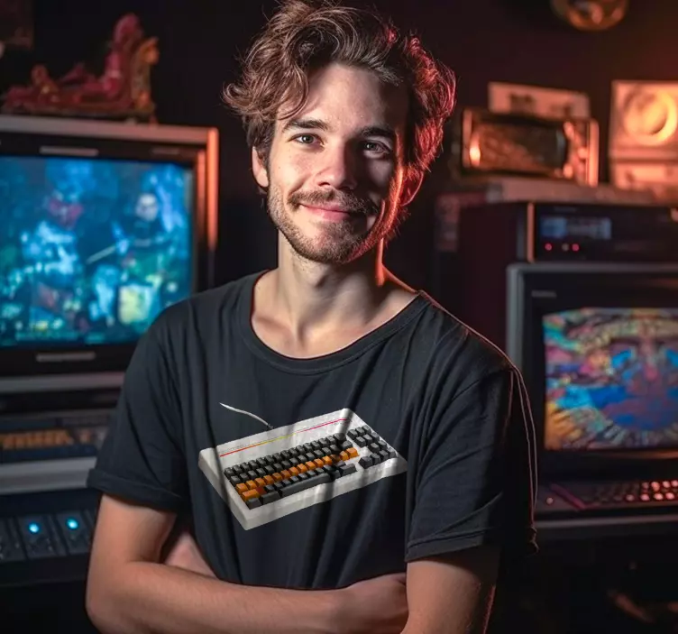 T-shirts clavier d'ordinateur rétro - TenStickers