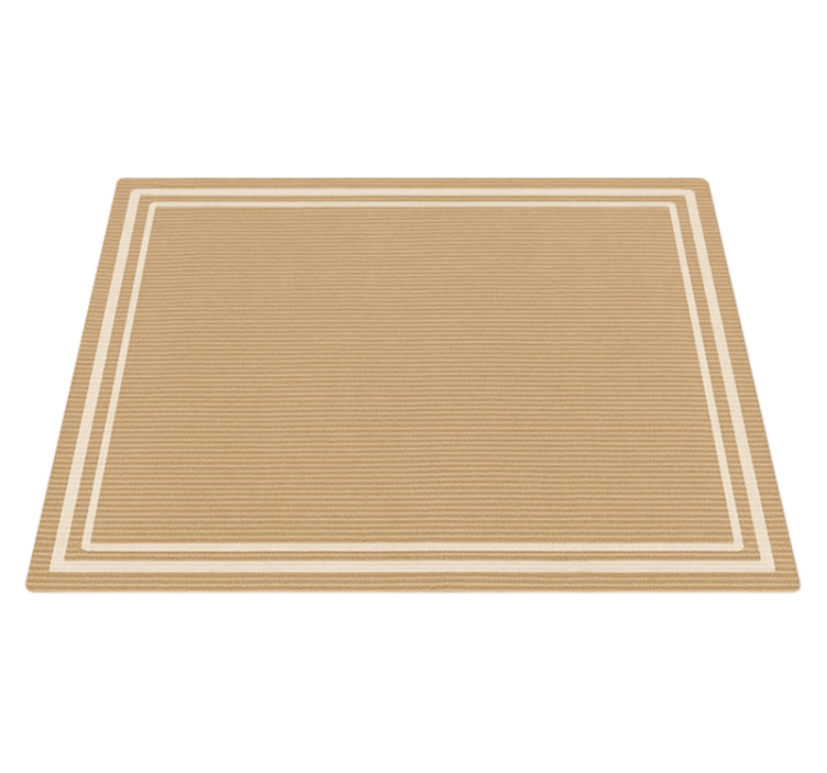 Tapis vinyle extérieur imitation de bordure tissée - TenStickers
