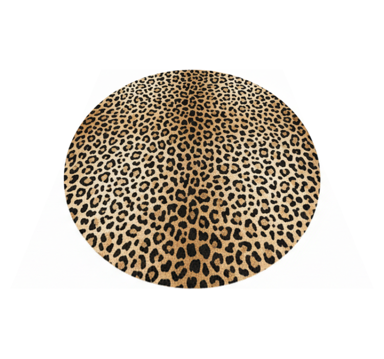 Tapis vinyle salon motif panthère - TenStickers