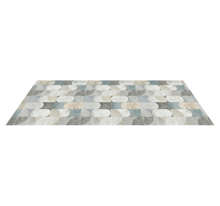 Tapis vinyle cuisine mosaïque moderne en pastilles - TenStickers