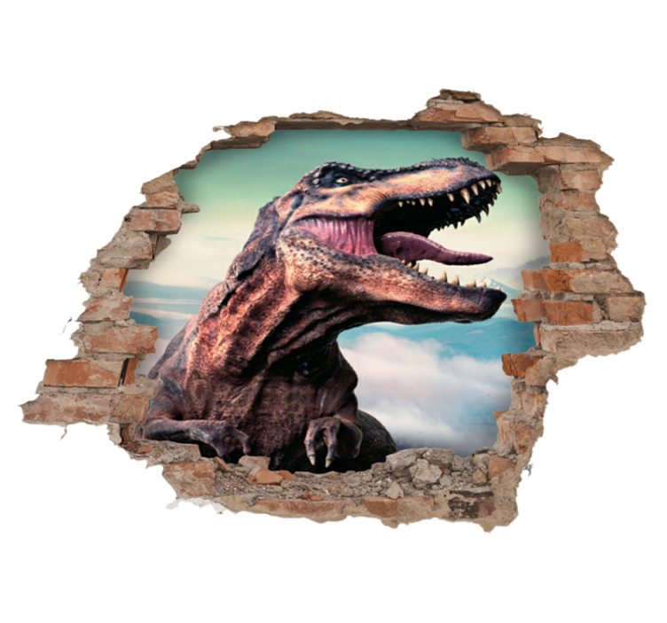 Tapis vinyle animal t-rex 3d réaliste - TenStickers