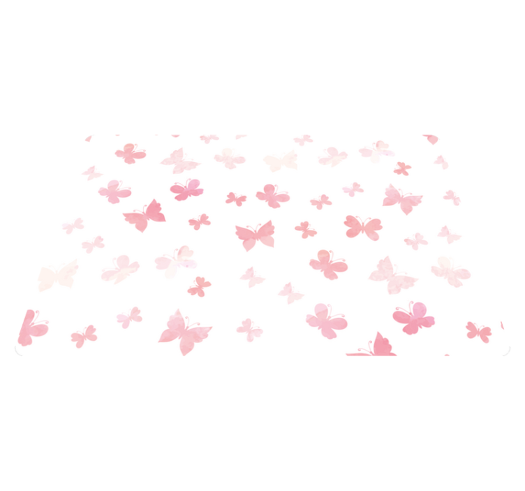 Tapis vinyle animal papillons volants pastel - TenStickers