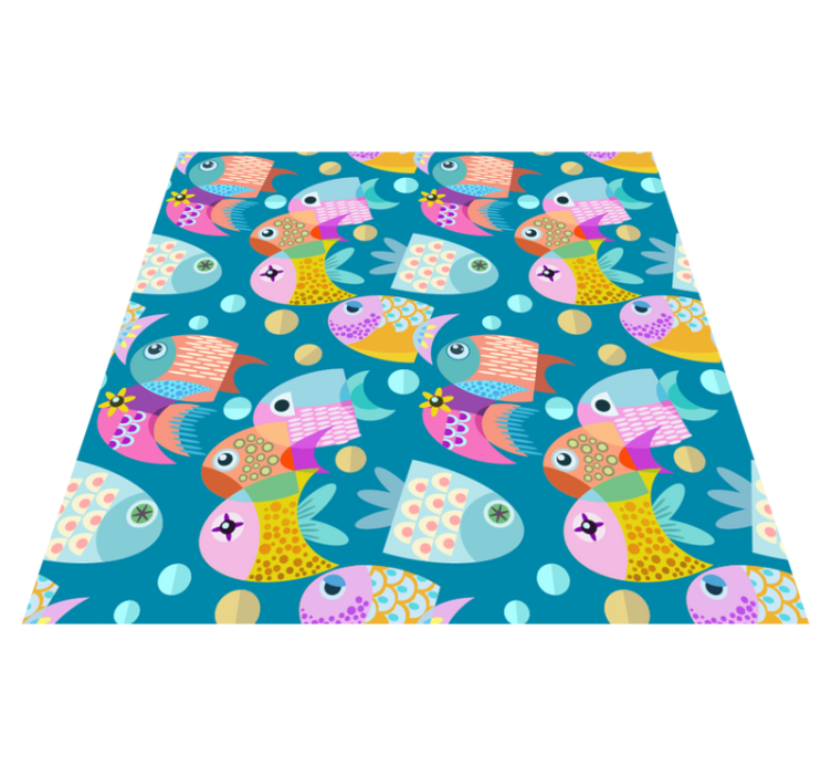 Tapis vinyle animal poissons pour enfants - TenStickers