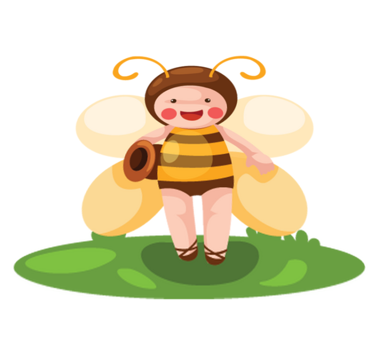 Tapis vinyle animal abeille personnalisée - TenStickers