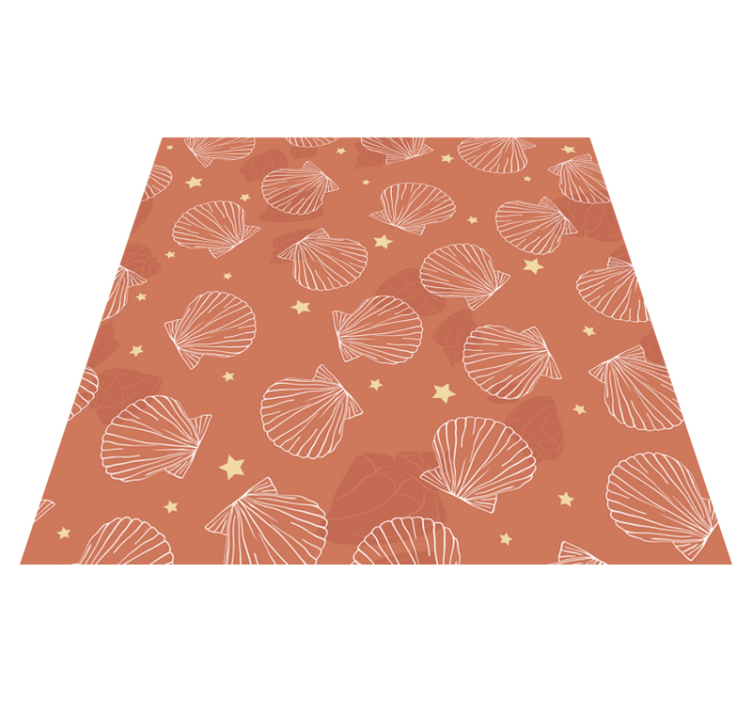 Tapis vinyle animal coquillages et étoiles - TenStickers