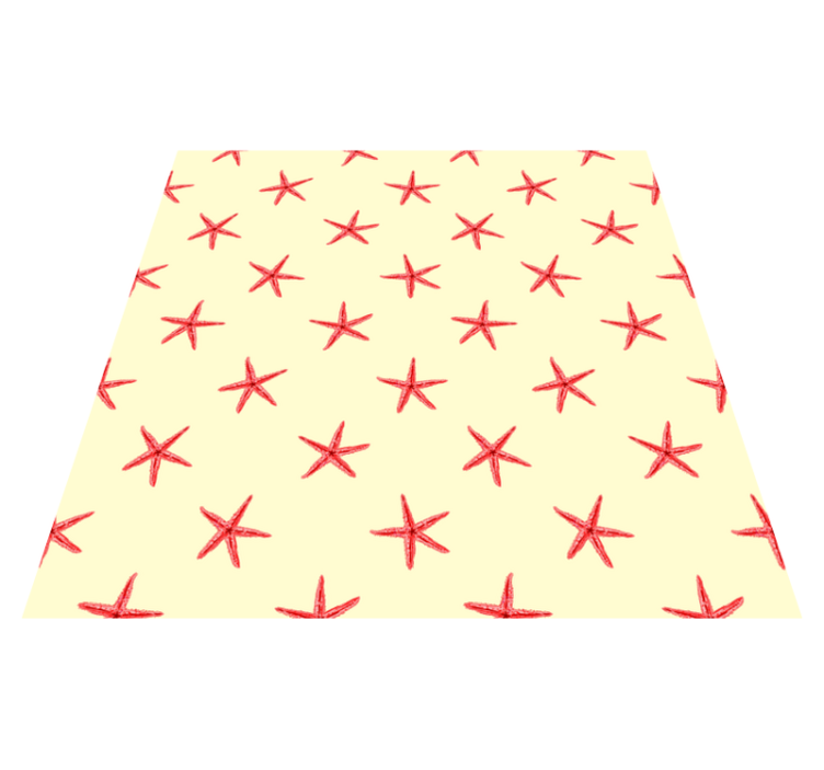 Tapis vinyle animal étoile de mer sur sable fin - TenStickers