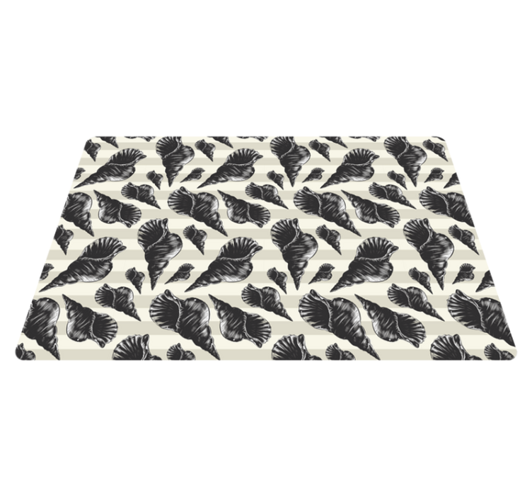 Tapis vinyle animal coquillage vintage dessiné à la main - TenStickers