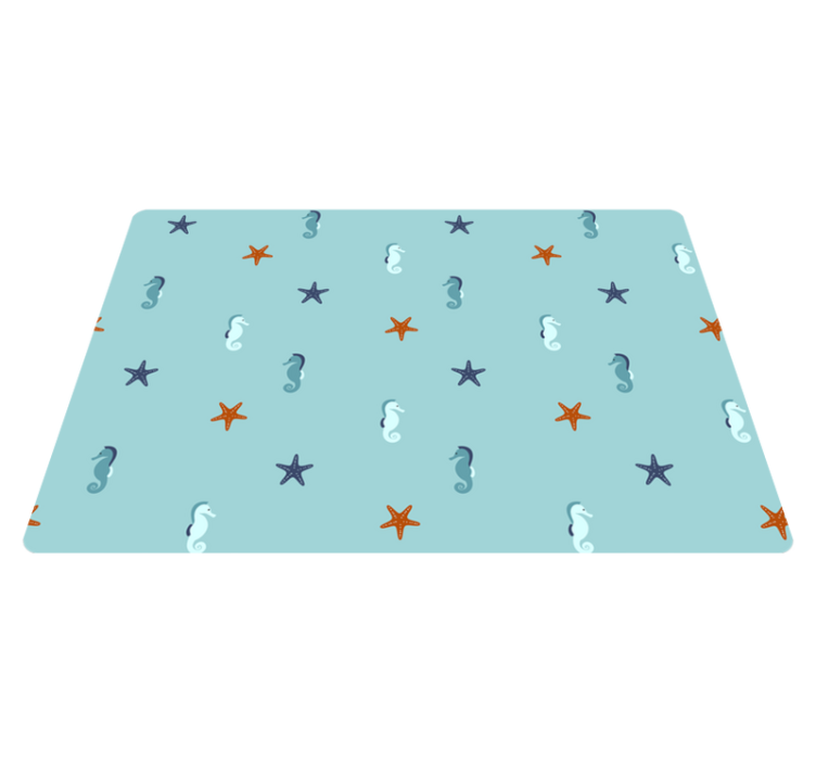 Tapis vinyle animal style marin - TenStickers