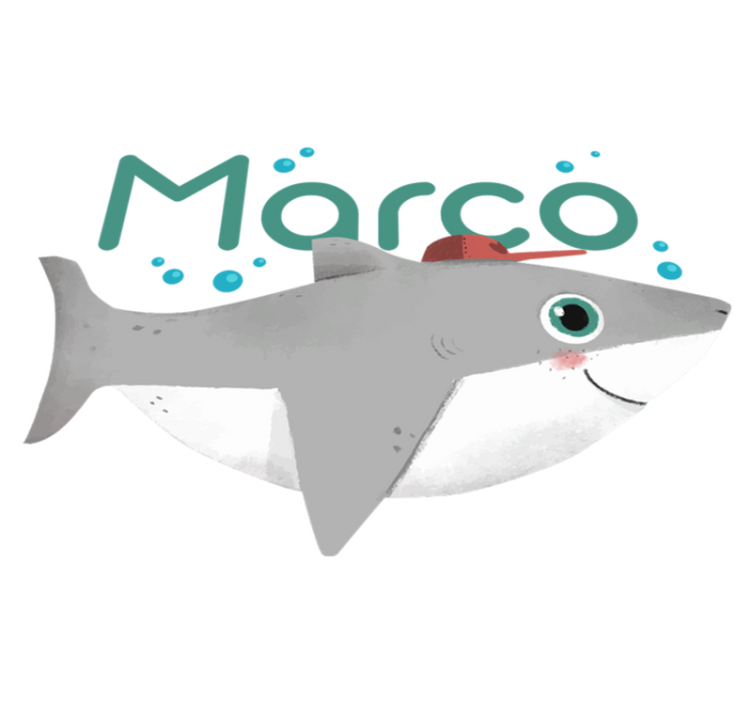 Tapis vinyle animal requin personnage ludique - TenStickers