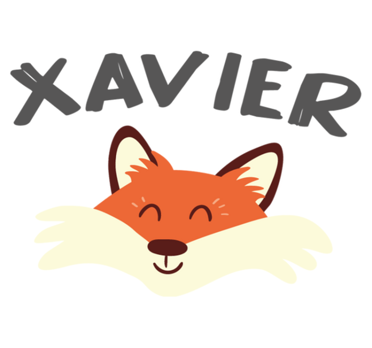 Tapis vinyle animal tête de renard espiègle - TenStickers