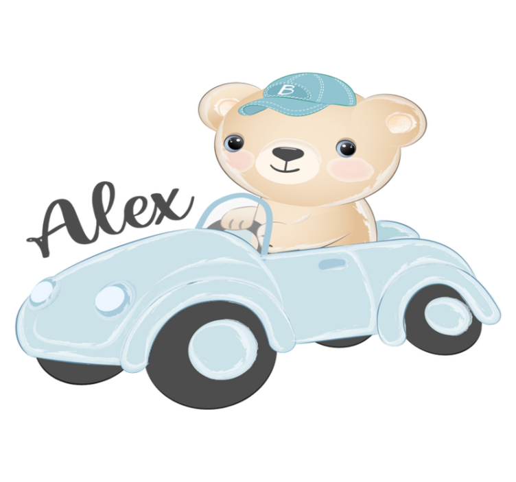 Tapis vinyle animal ours mignon conducteur - TenStickers