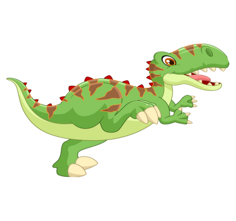 Tapis vinyle animal personnage dinosaure amical - TenStickers