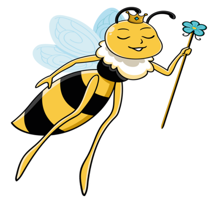 Tapis vinyle animal personnage abeille royale - TenStickers