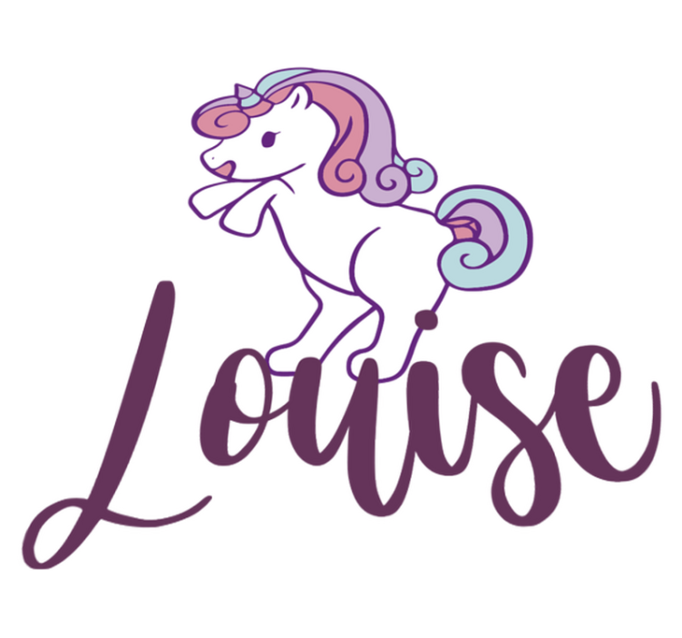 Tapis vinyle animal petit unicorn drôle - TenStickers