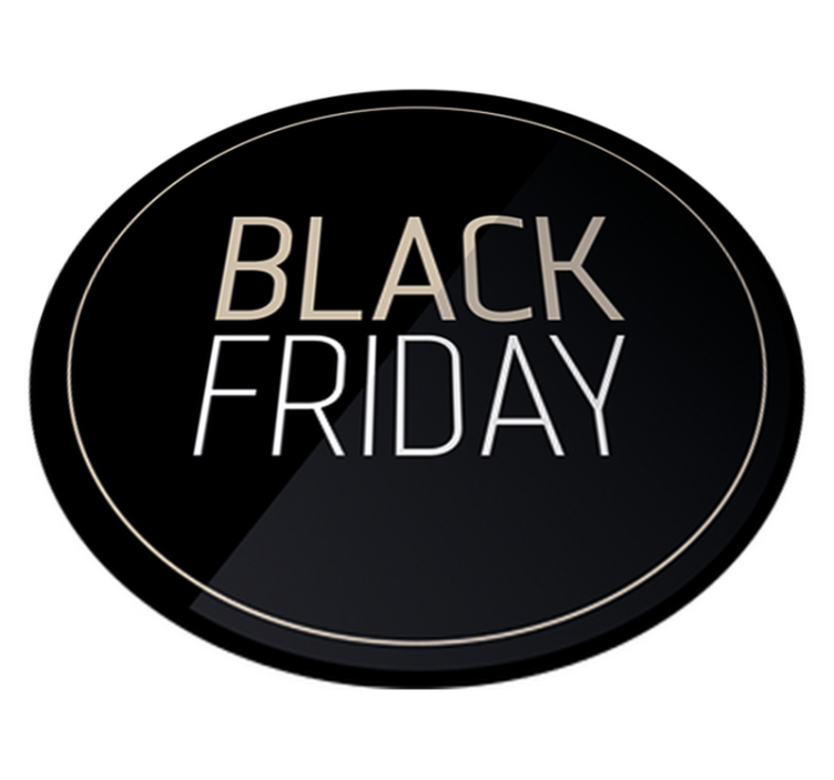 Tapis vinyle black friday promotion élégante - TenStickers