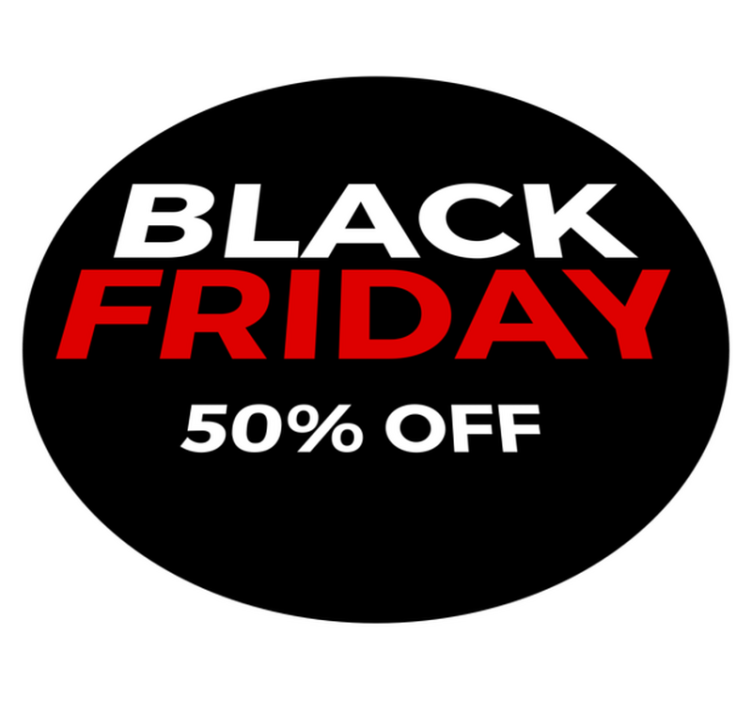 Tapis vinyle black friday - 50% de réduction - TenStickers