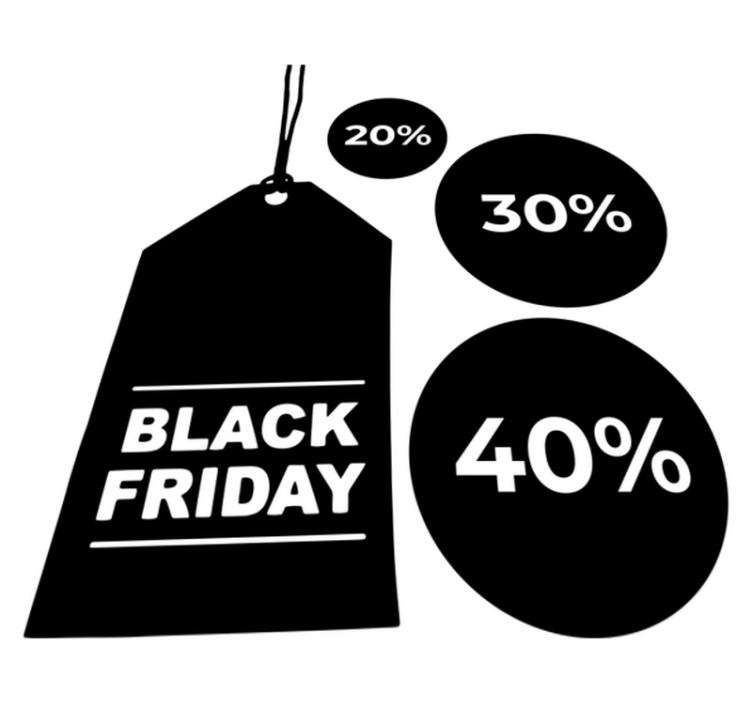 Tapis vinyle black friday ensemble de 3 personnalisable - TenStickers