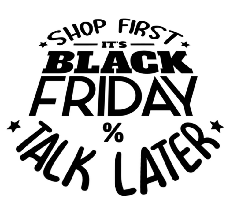 Tapis vinyle black friday achetez d'abord, discutez après - TenStickers