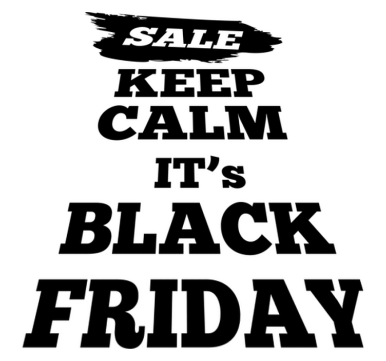 Tapis vinyle black friday drapeau de vente promotionnelle - TenStickers