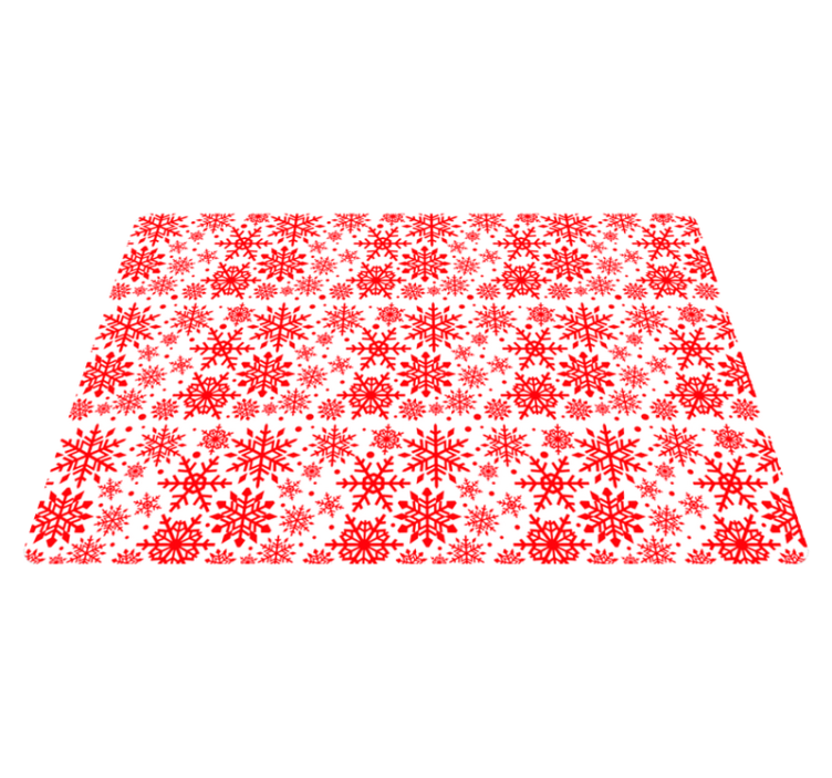 Tapis vinyle noël flocons rouges pour ordinateur - TenStickers