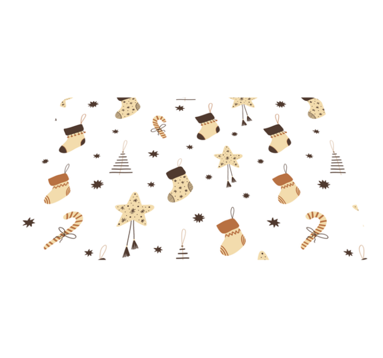 Tapis vinyle noël motif scintillant de cadeaux - TenStickers