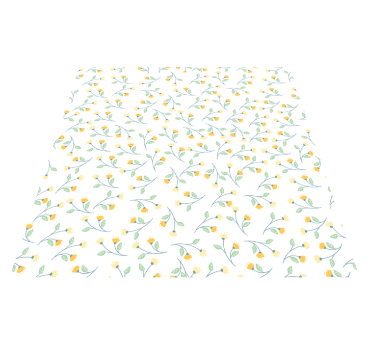 Tapis vinyle plantes style printanier - TenStickers