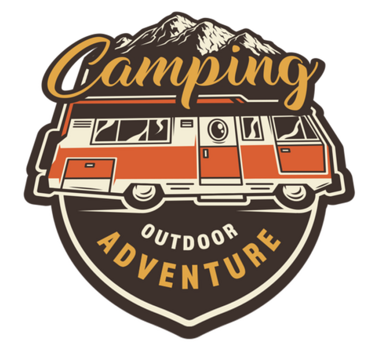 Tapis vinyle plantes aventure en camping-car - TenStickers