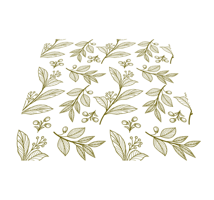 Tapis vinyle plantes design feuilles botaniques - TenStickers