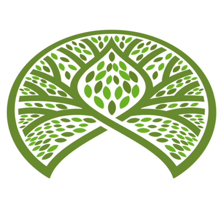 Tapis vinyle plantes emblème nature feuillue - TenStickers